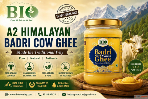 The Bio Valley A2 Himalayan Badri Cow Ghee - Made the Traditional Way