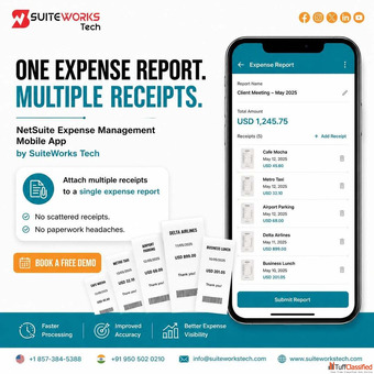 NetSuite Expense Management Software with AI OCR Receipt Scanner