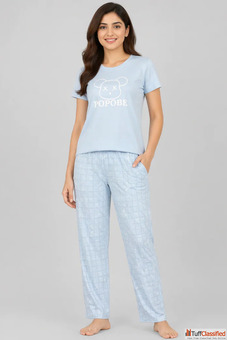 Women Night Suit - Premium Soft Cotton Nightwear Set for Women Stylish Comfortable Sleepwear