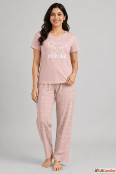 Women Night Suit - Premium Soft Cotton Nightwear Set for Women Stylish Comfortable Sleepwear