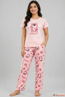 Women Night Suit - Premium Soft Cotton Nightwear Set for Women Stylish Comfortable Sleepwear