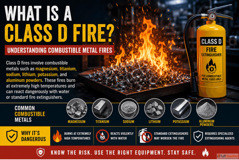What Is a Class D Fire Understanding Combustible Metal Fire Hazards and Safety Measures