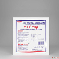 Medimop X-Ray Detectable Abdominal Pad 25cm x 25cm 8 Ply