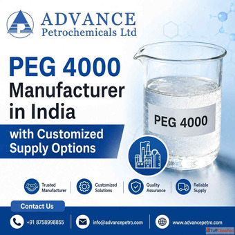 PEG 4000 Manufacturer in India with Customized Supply Options