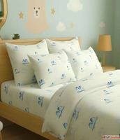 Buy ZenAlyaa Kids Bedsheet With Pillowcases in Penguine Pals...