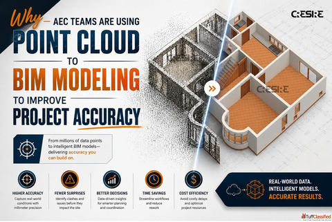 Why AEC Teams Are Using Point Cloud to BIM Modeling to Improve Project Accuracy