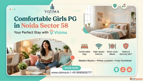 Comfortable Girls PG in Noida Sector 58 Safe Verified Accommodation Vizima