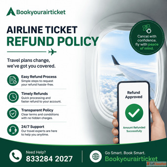 Airline Ticket Refund Policy- Bookyourairticket