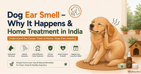 Dog Ear Smell - Why It Happens Home Treatment in India