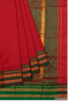 Elegant Plain Pattu Sarees with Small Border Mavuris