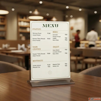 Flat Menu Cards