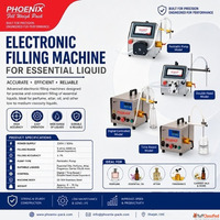 Electronic Filling Machine for Essential Liquids Phoenix Pac...