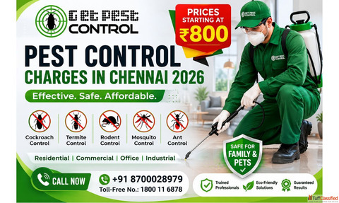 Pest Control Charges in Chennai 2026 Affordable Pest Control Rates