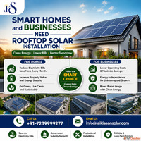 Smart Homes and Businesses need Rooftop Solar installation