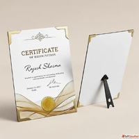 Frameless Certificate Frame