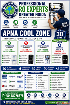 Professional RO Experts Greater Noida APNA COOL ZONE - Trusted RO Service Repair