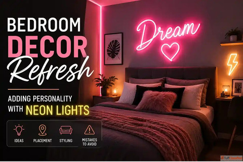 Refresh Your Bedroom Decor with Stylish Neon Lights