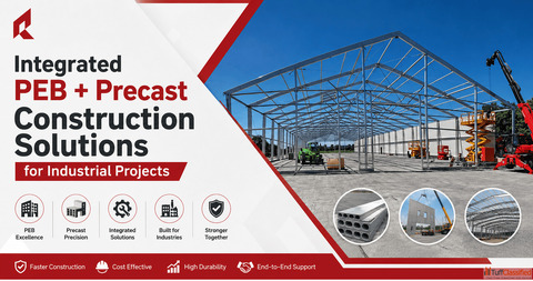 PEB Precast Gujarat Hybrid Industrial Building Solutions RFinfra