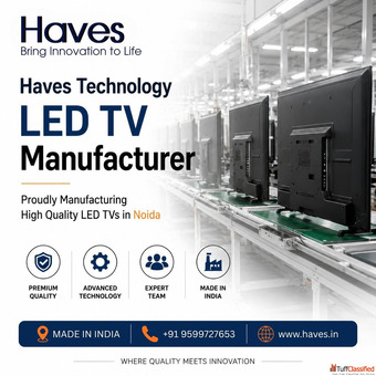 Premium LED TVs proudly manufactured in Noida