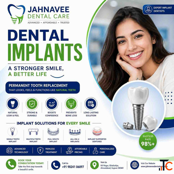 Best Dental Implants in Ahmadabad Jahnavee Dental Care