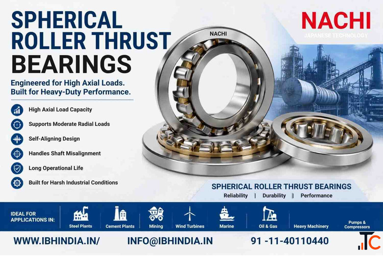 Industrial Spherical Roller Thrust Bearings - Reliable Bearing Solutions by IBH India