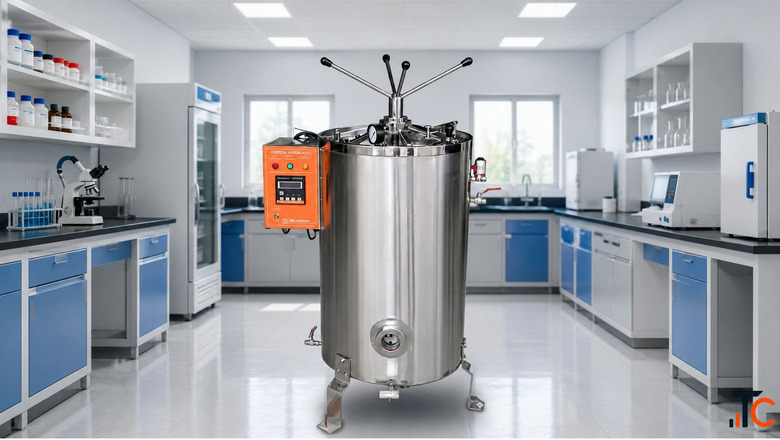 High-Performance Vertical Autoclave for Laboratory Sterilisation