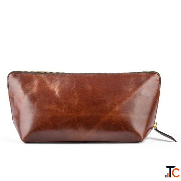 Bull Leather Men Toiletry Kit