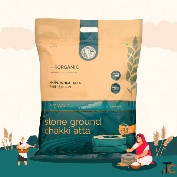 Premium Khapli Wheat Flour for Healthy Daily Nutrition and Traditional Cooking - GirOrganic