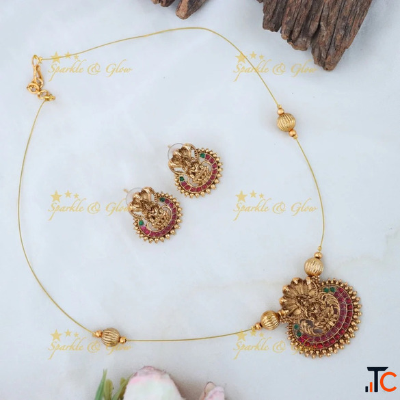 Designer Invisible Necklace Sparkle and Glow