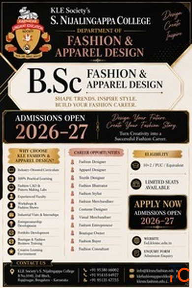 Top Fashion Designing Courses Colleges in Bangalore Admissions Open 2026-27