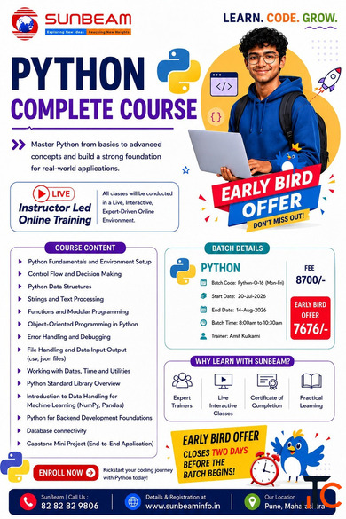 Python Complete Course - Live Online Training