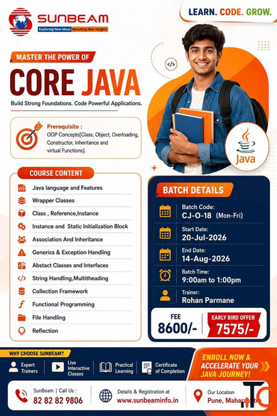 Core Java Training - Live Online Classroom