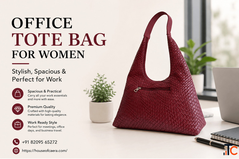 Office Tote Bag for Women - Stylish Spacious Perfect for Work