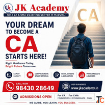Dreaming of becoming a CA or CMA Your success journey begins at JK Academy