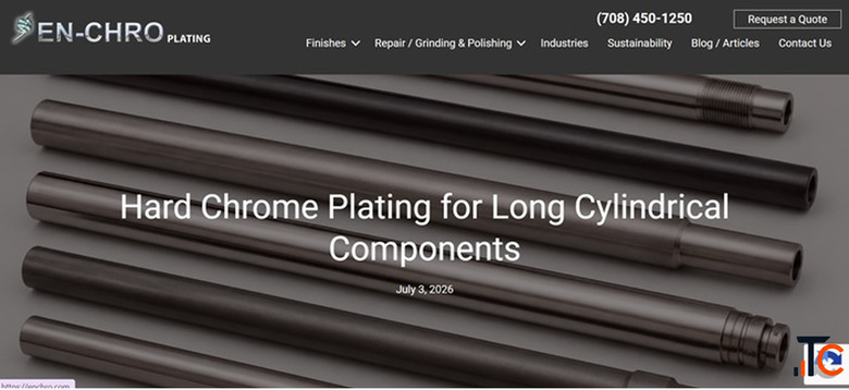 Hard Chrome Plating for Long Cylindrical Components