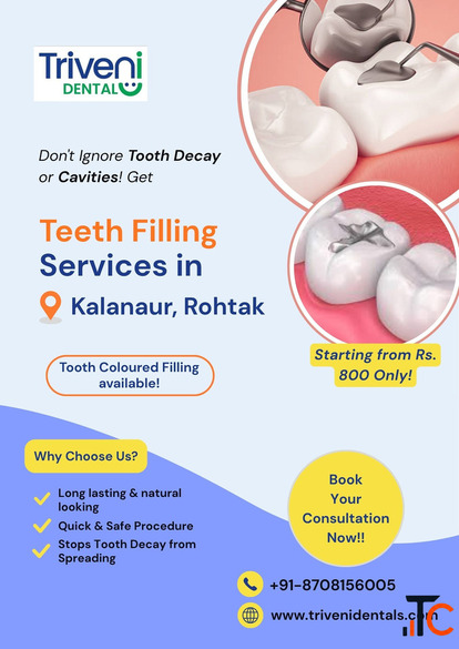 Tooth Filling Treatment in Kalanaur Rohtak Triveni Dental