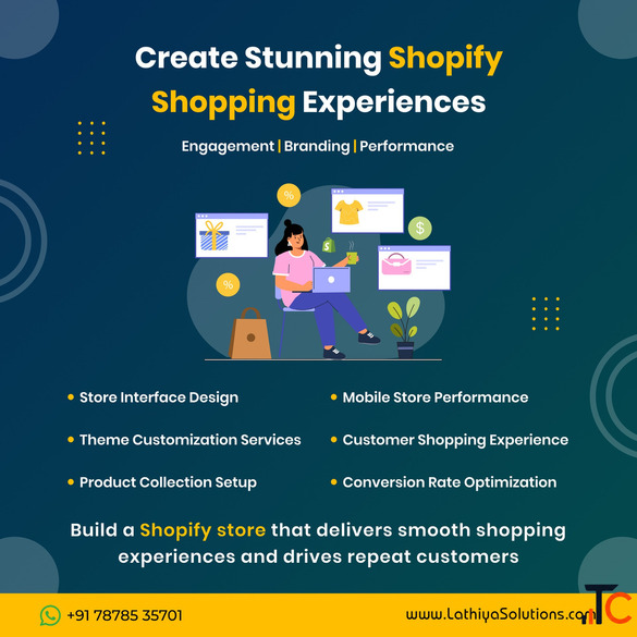 Lathiya Solutions Custom Shopify Development Store Setup Theme Customization eCommerce Solutions