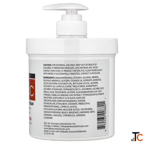 Vitamin C Advanced Brightening Cream 16 oz 454 g
