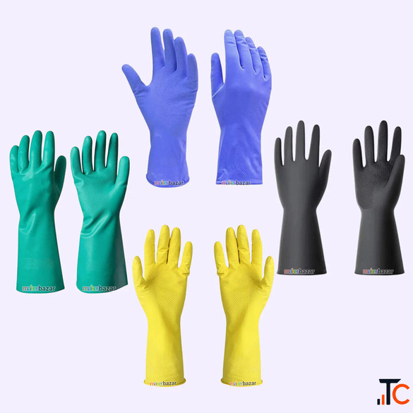Reusable Rubber Hand Gloves Durable Safety Gloves