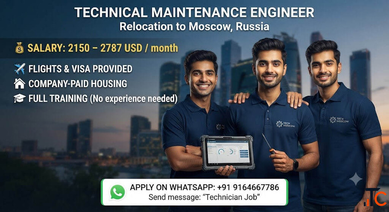 TECHNICAL MAINTENANCE ENGINEER Relocation to Moscow Russia