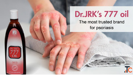 Oil for Psoriasis Support Healthy Psoriatic Skin with Dr. JRK's 777 Oil