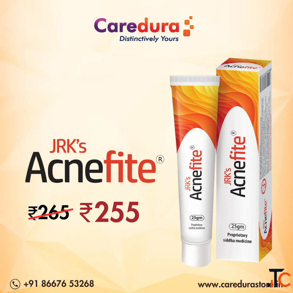 Best Herbal Acne Cream - JRK's Acnefite for Clear Skin available in caredurastore