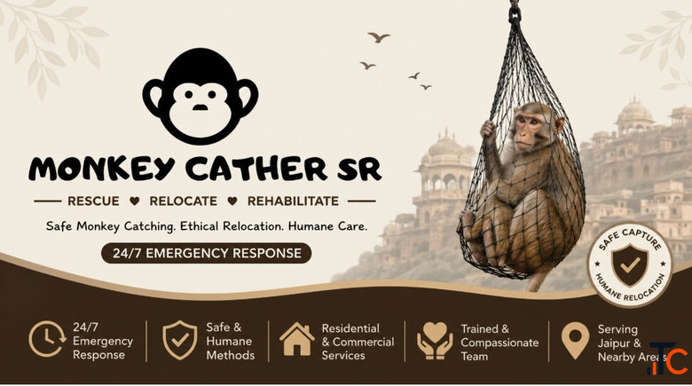 Animal Rescue Service in Jaipur - 2 Bandar Pakde near Raja Park Area Mein
