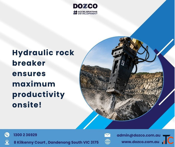 Hydraulic Rock Breaker Delivers Maximum Productivity on Every Jobsite