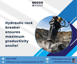 Hydraulic Rock Breaker Delivers Maximum Productivity on Every Jobsite
