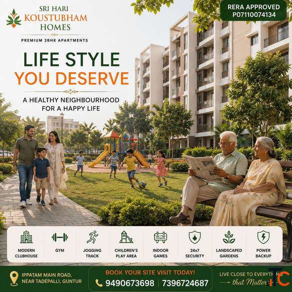 Premium 3BHK Flats for Sale in Ippatam Tadepalli