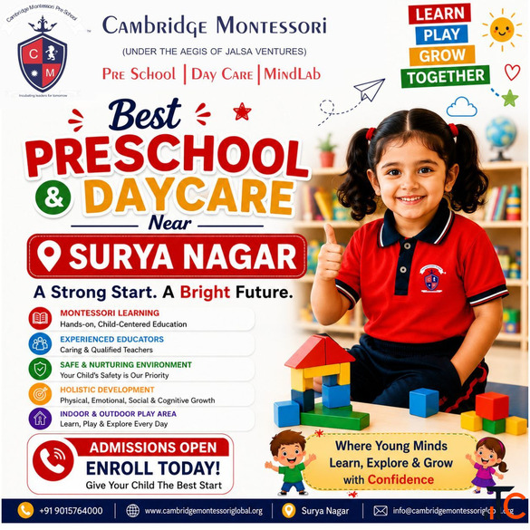 Best Preschool Daycare Near Surya Nagar