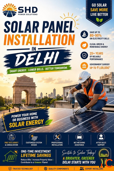 Top Solar Panel Installation in Delhi