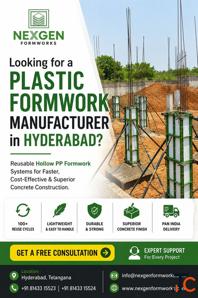 Plastic Formwork Manufacturer in Hyderabad NexGen Formworks