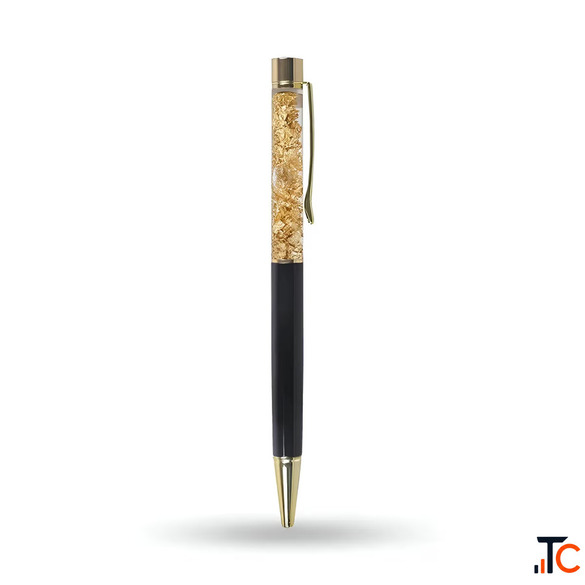 Personalized Golden Glitter Pen